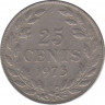 Монета. Либерия. 25 центов 1973 год. ав.