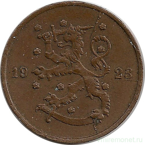 Монета. Финляндия. 1 пенни 1923 год.