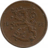 Монета. Финляндия. 1 пенни 1923 год. ав