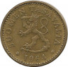 Аверс.Монета. Финляндия. 10 пенни 1964 год.