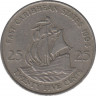 Монета. Восточные Карибские государства. 25 центов 1994 год. ав.