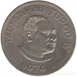 Монета. Тонга. 2 паанга 1974 год.