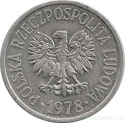 Монета. Польша. 20 грошей 1978 год.