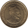 Монета. Дания. 20 крон 2002 год. Башня ратуши. Орхус. рев.