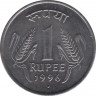 Монета. Индия. 1 рупия 1996 год. ав.