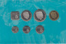 Монета. Аруба. Официальный набор 7 монет 5 , 10 , 25 , 50 центов , 1 , 2,5 и 5 флоринов 2016 год. ав.