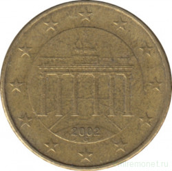 Монета. Германия. 10 центов 2002 год. (G).