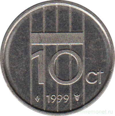 Монета. Нидерланды. 10 центов 1999 год.