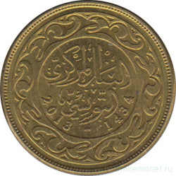 Монета. Тунис. 10 миллимов 2013 год.