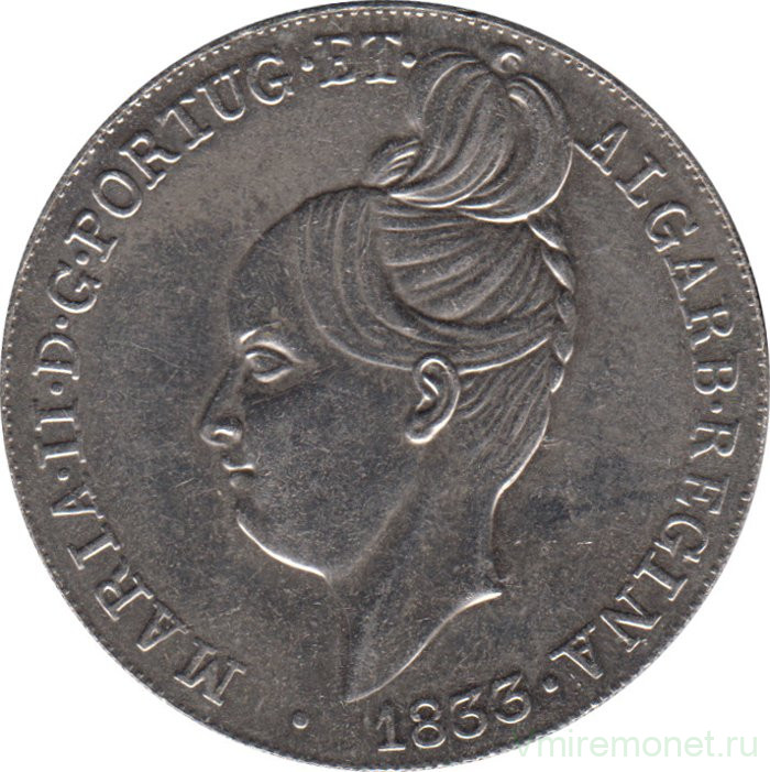 Монета. Португалия. 5 евро 2013 год. Королевы Европы - Мария II.