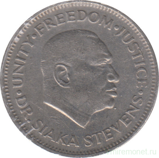 Монета. Сьерра-Леоне. 10 центов 1984 год.