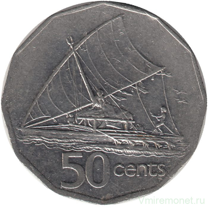 Монета. Фиджи. 50 центов 1995 год. 
