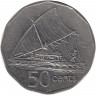 Монета. Фиджи. 50 центов 1995 год. 