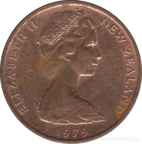 Монета. Новая Зеландия. 1 цент 1979 год.