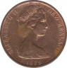 Монета. Новая Зеландия. 1 цент 1979 год. ав.