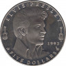 Монета. Маршалловы острова. 5 долларов 1993 год. Элвис Пресли. ав.
