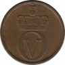 Монета. Норвегия. 1 эре 1970 год.