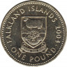 Монета. Фолклендские острова. 1 фунт 2004 год. ав.