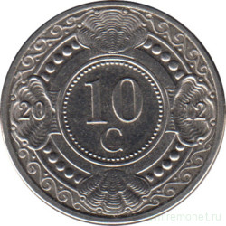 Монета. Нидерландские Антильские острова. 10 центов 2012 год.