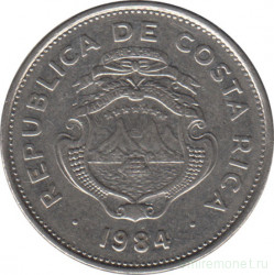 Монета. Коста-Рика. 1 колон 1984 год.