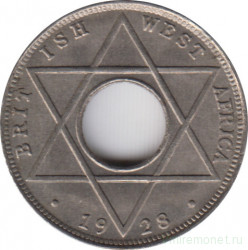 Монета. Британская Западная Африка. 1/10 пенни 1928 год.