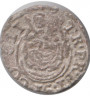 Монета. Королевство Венгрия. 1 денар 1621 год. ав.