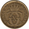 Монета. Дания. Полкроны 1925 год. fd/