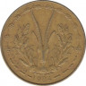Монета. Западноафриканский экономический и валютный союз (ВСЕАО). 5 франков 1984 год. ав.