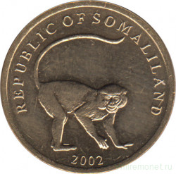Монета. Сомалиленд. 10 шиллингов 2002 год.