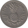 Монета. Багамские острова. 5 центов 1984 год.ав.