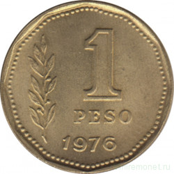 Монета. Аргентина. 1 песо 1976 год.