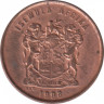 Монета. Южно-Африканская республика. 1 цент 1998 год. ав.