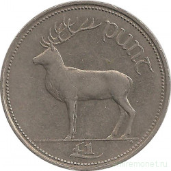 Монета. Ирландия. 1 фунт 1990 год.