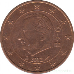 Монета. Бельгия. 5 центов 2012 год.