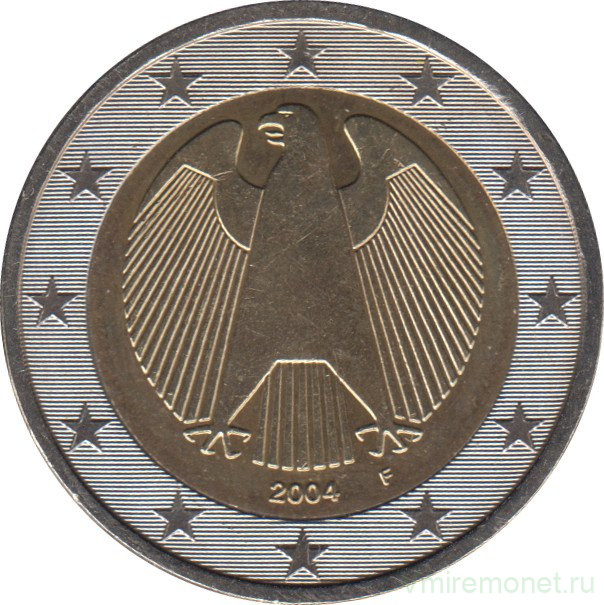 Монеты. Германия. Набор евро 8 монет 2004 год. 1, 2, 5, 10, 20, 50 центов, 1, 2 евро. (F).