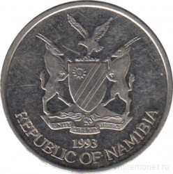 Монета. Намибия. 10 центов 1993 год.