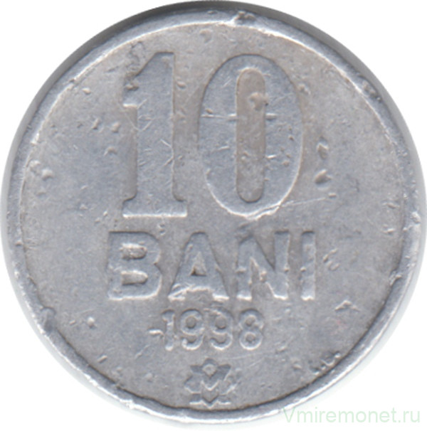 Монета. Молдова. 10 баней 1998 год.