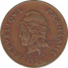 Монета. Французская Полинезия. 100 франков 1976 год. ав.