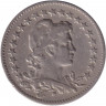 Монета. Бразилия. 100 рейсов 1933 год.
