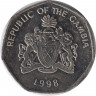 Монета. Гамбия. 1 даласи 1998 год. ав.