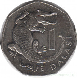 Монета. Гамбия. 1 даласи 1998 год.