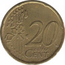 Монета. Ирландия. 20 центов 2002 год. рев.