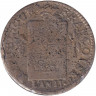 Монета. Франция. 1 соль 1793 год. W.