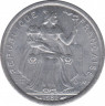 Монета. Новая Каледония. 1 франк 1982 год. ав.