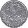 Монета. Новая Каледония. 1 франк 1982 год. рев.