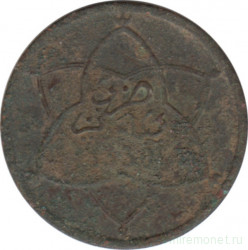 Монета. Марокко. 2 мазуны 1912 (1330) год.