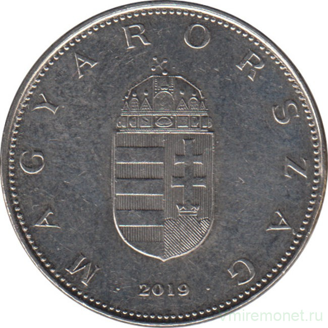 Монета. Венгрия. 10 форинтов 2019 год.