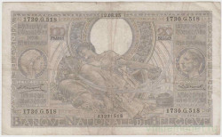 Банкнота. Бельгия. 100 франков (20 бельгас) 1935 год. Тип 107 (1).