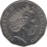 Монета. Австралия. 50 центов 2013 год. ав.