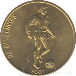 Монета. Сомалиленд. 25 шиллингов 2001 год.